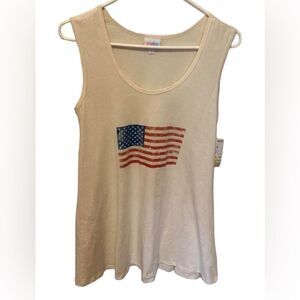 NWT Lularoe Perfect Tank Top American Flag Patriotic Americana NWT
